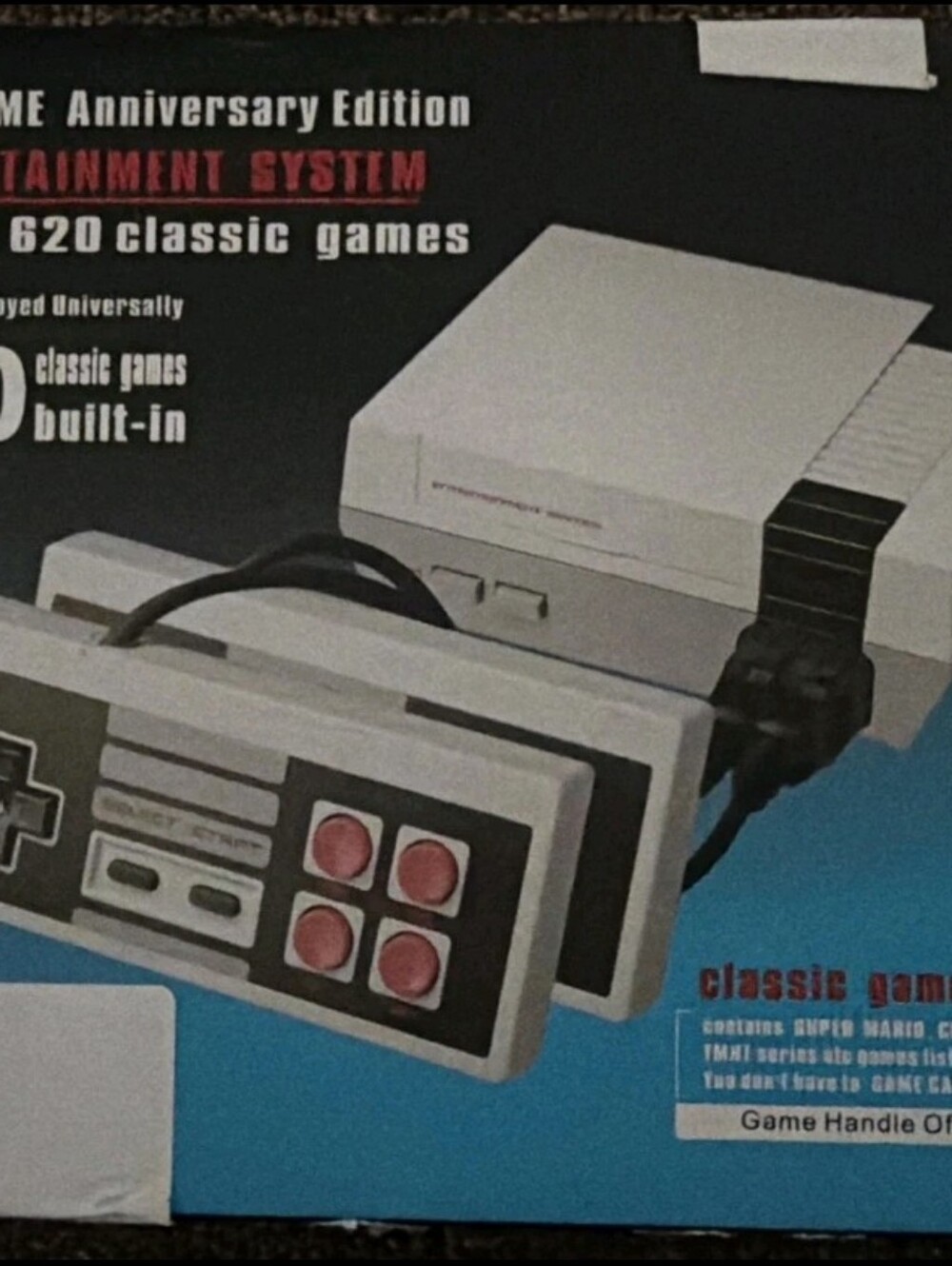 The Mini Game Anniversary Edition Console offers a wide range of 620 games in a